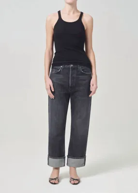 Agolde - Women's Fran Low Slung Easy Straight Jeans