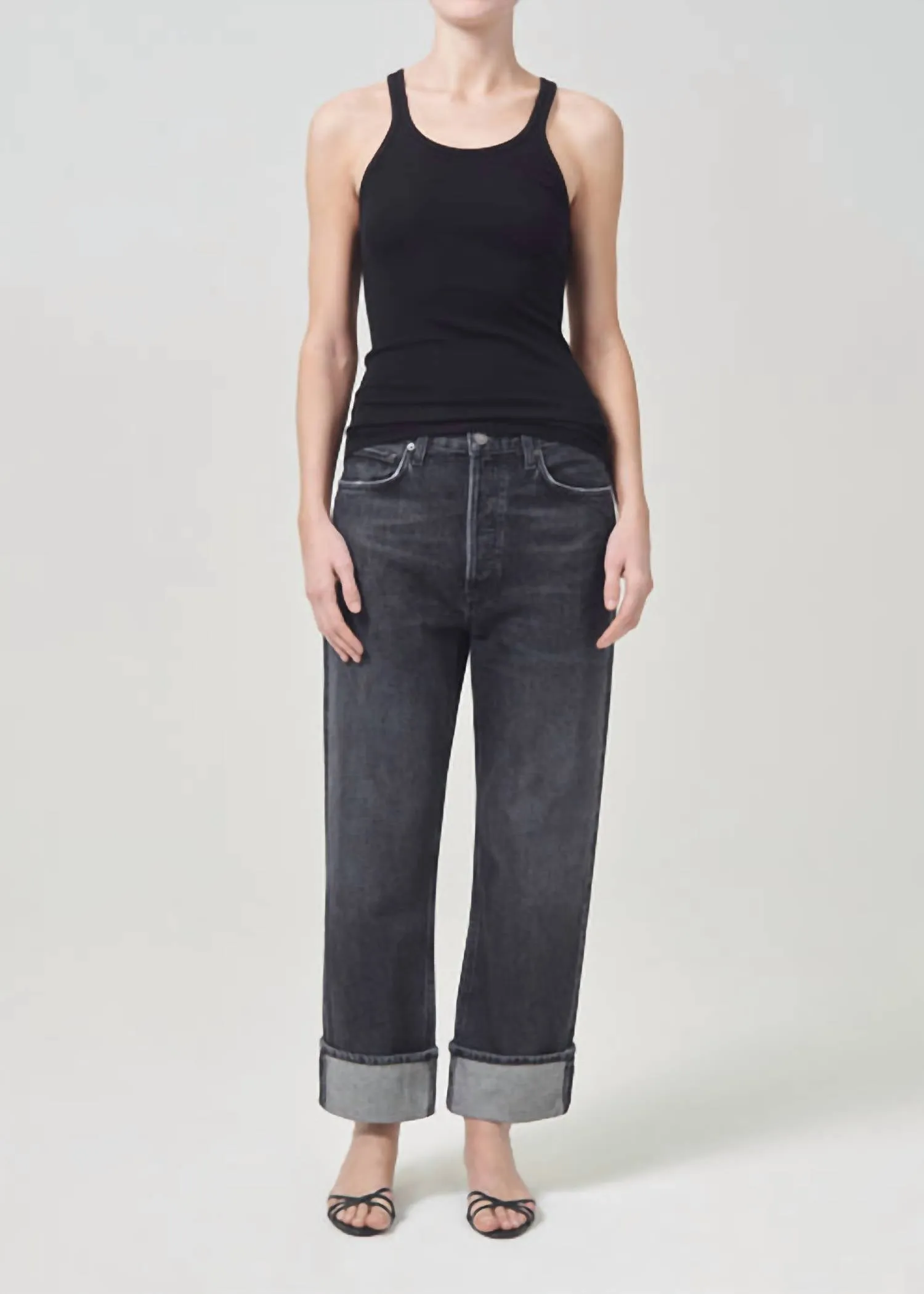 Agolde - Women's Fran Low Slung Easy Straight Jeans