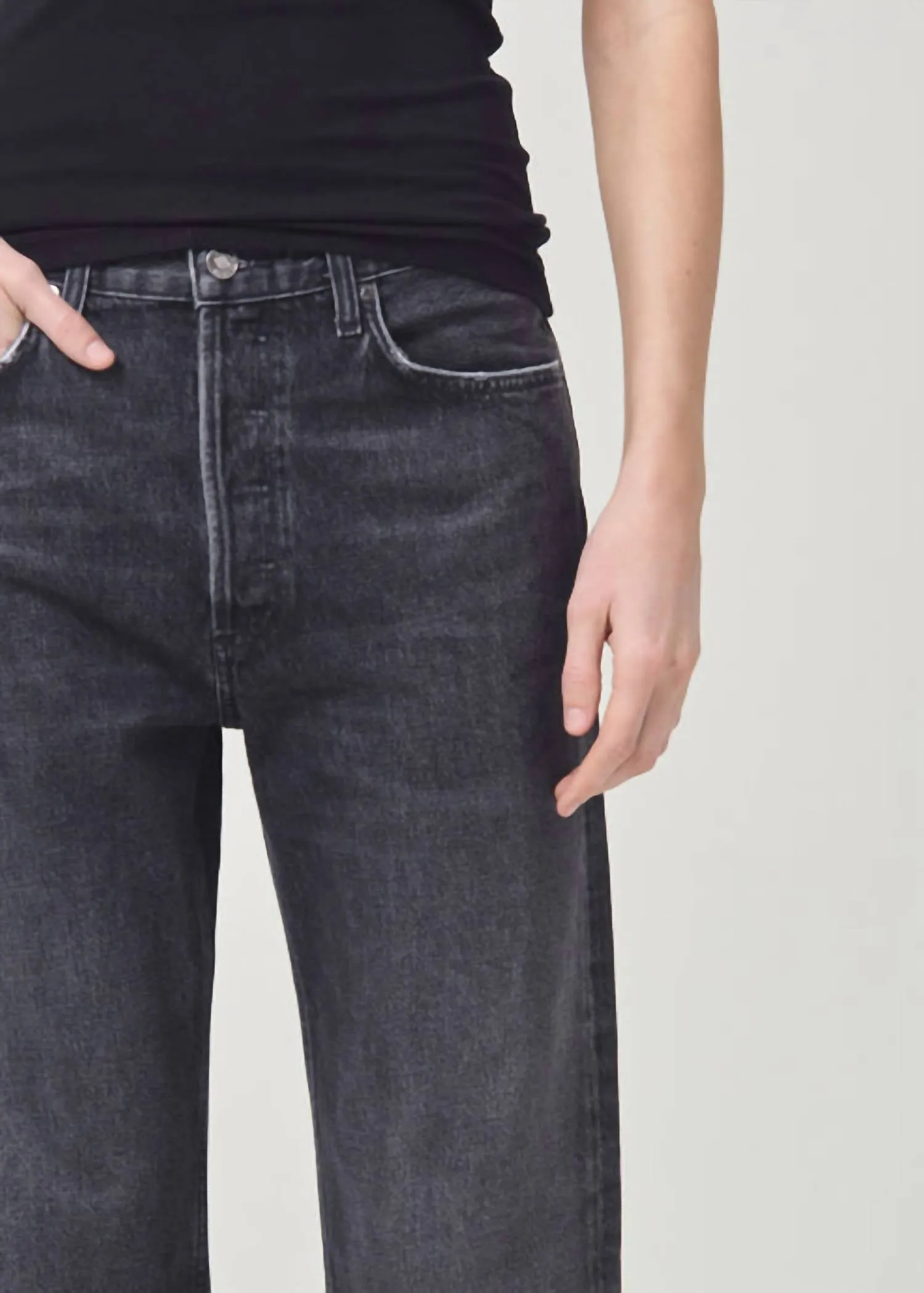 Agolde - Women's Fran Low Slung Easy Straight Jeans