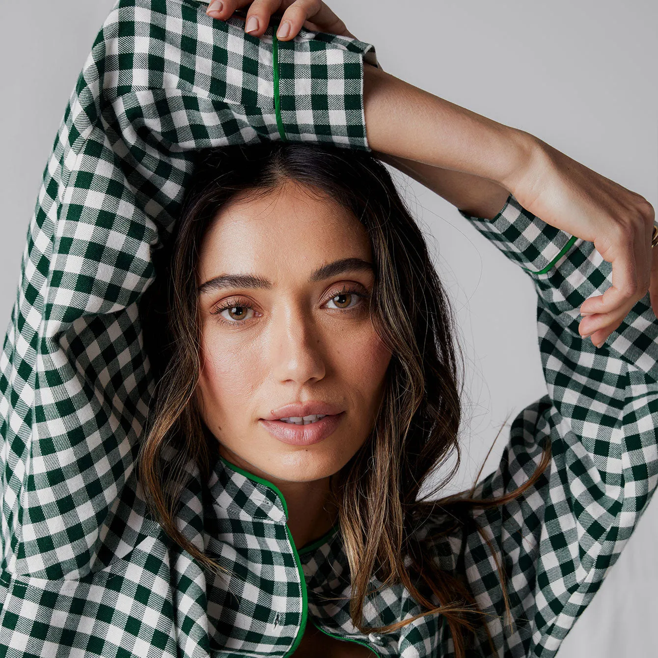Brushed Flannel Shirt Dress