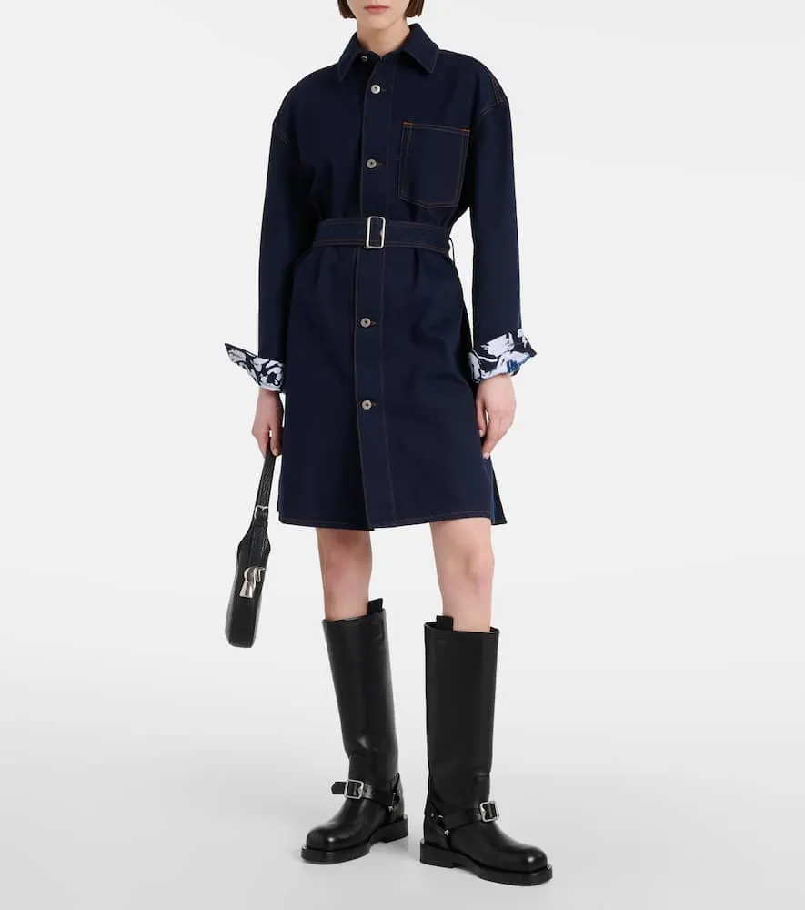 Burberry Belted denim shirt dress