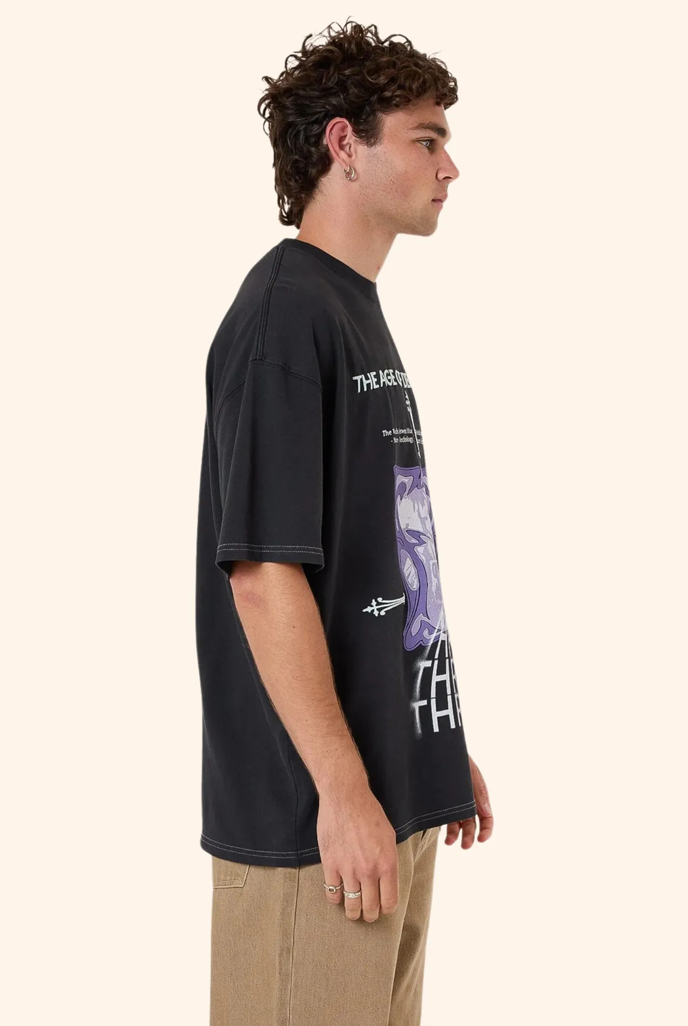 Deceptions box fit oversize tee