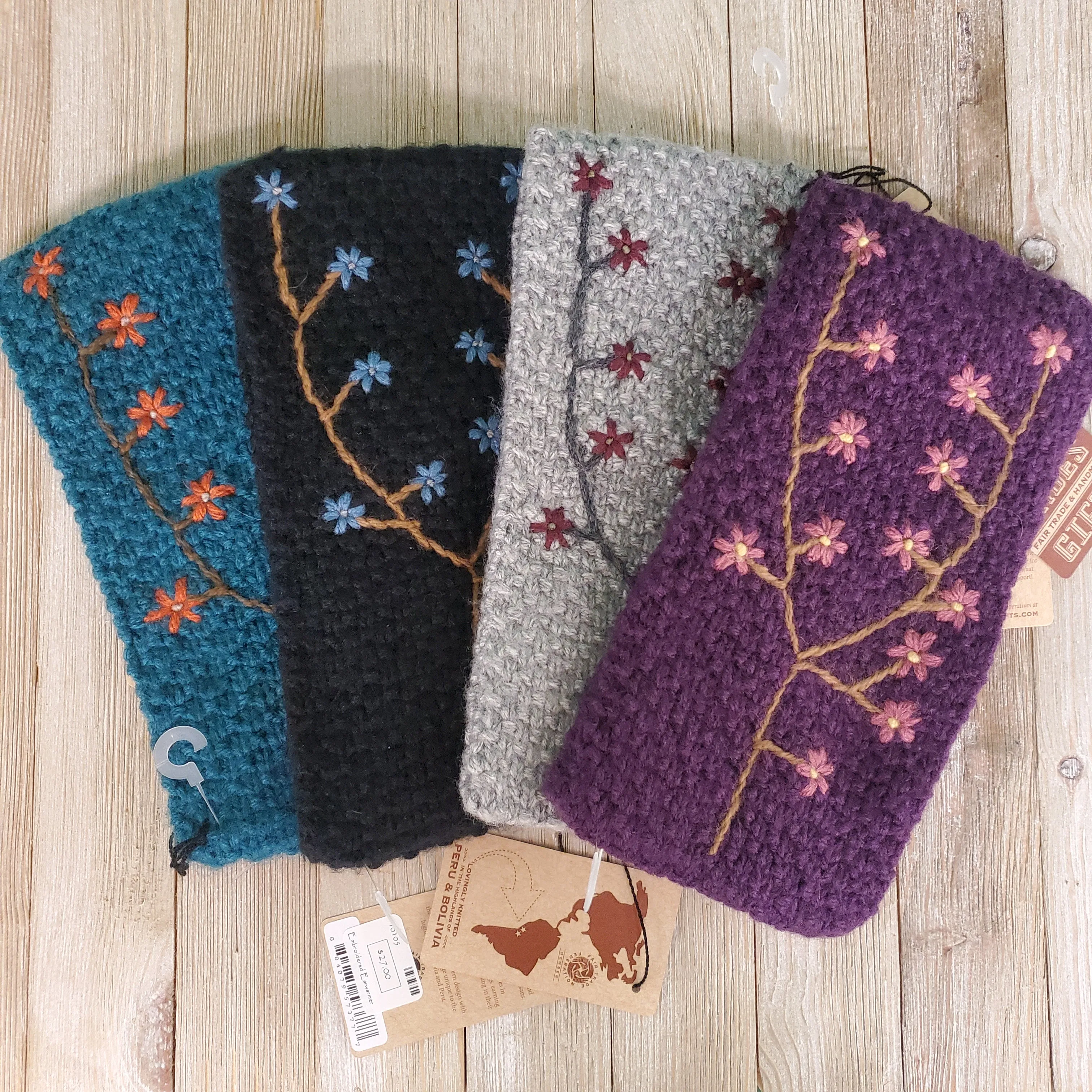 Embroidered Ear Warmer