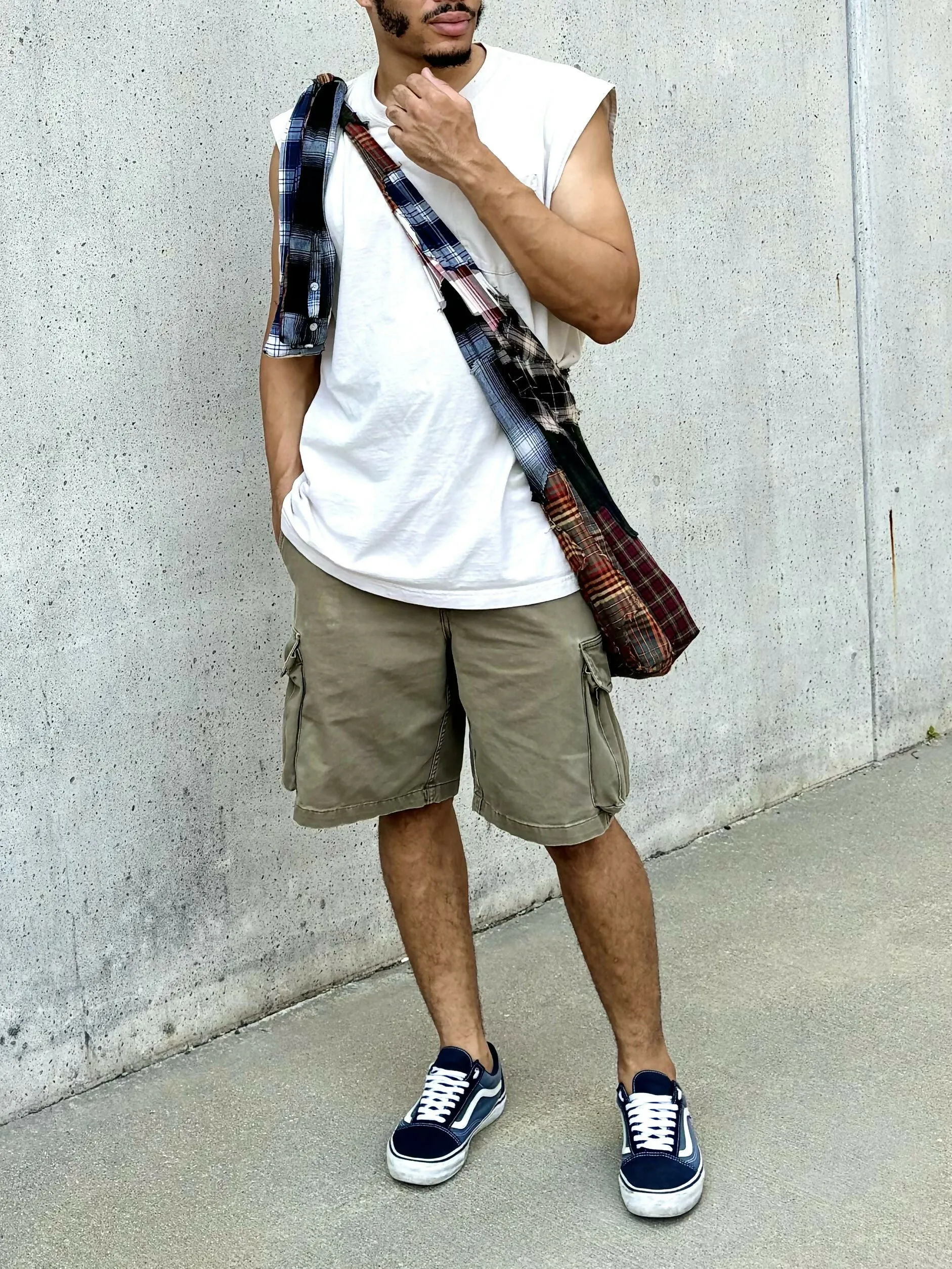 Flannel Crossbody Bag