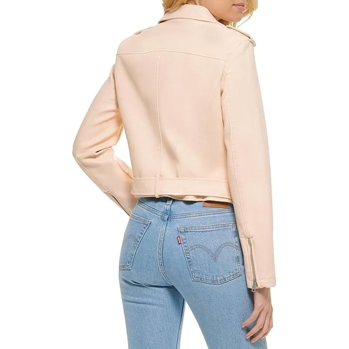LEVI'S - Faux Leather Belted Motorcycle Jacket