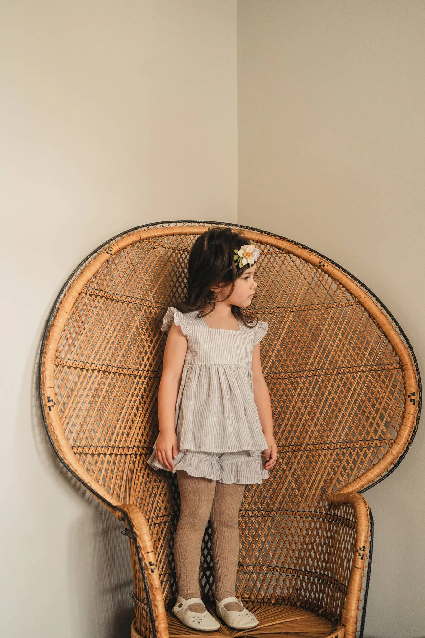 Oat Cable Knit Tights: 0 - 6 Months