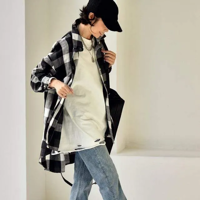 Oversized Ripped Pullover