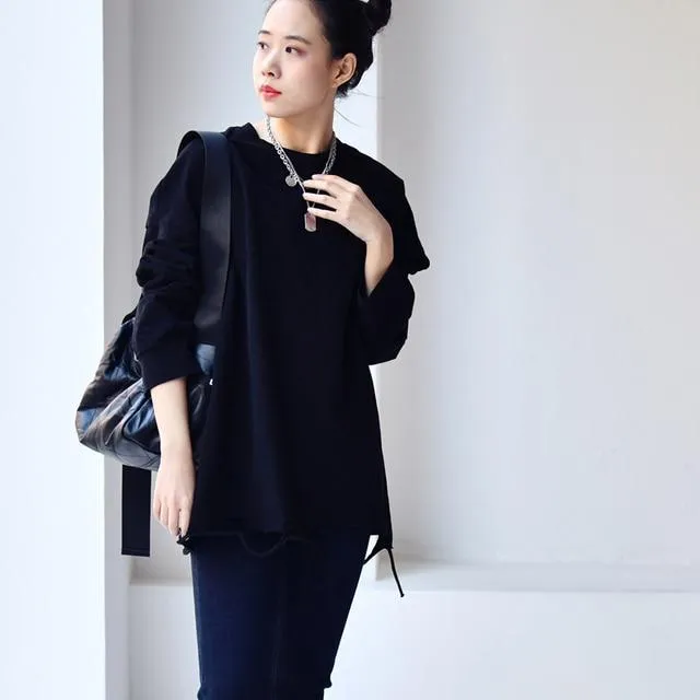 Oversized Ripped Pullover