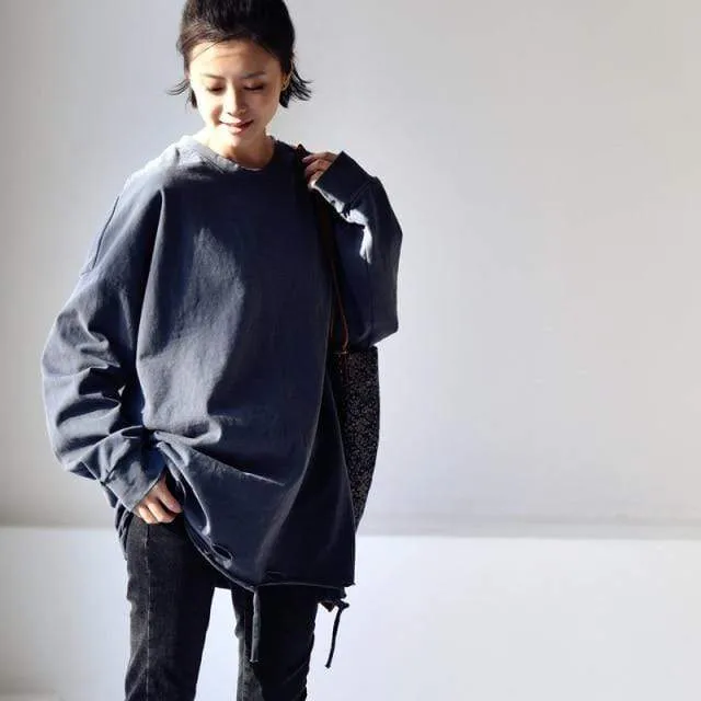 Oversized Ripped Pullover