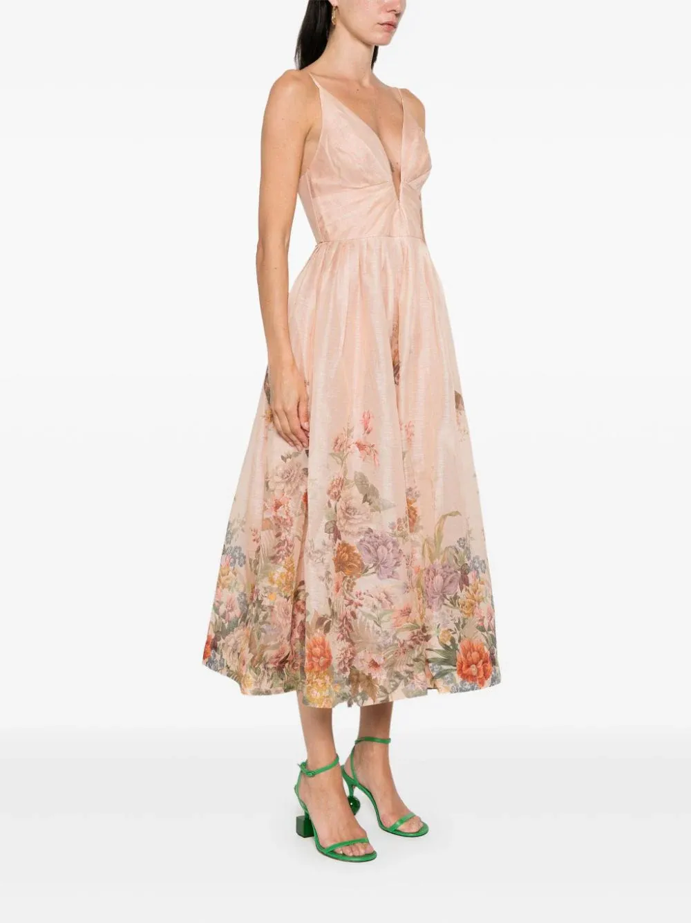 Pavilion V Neck Midi Dress