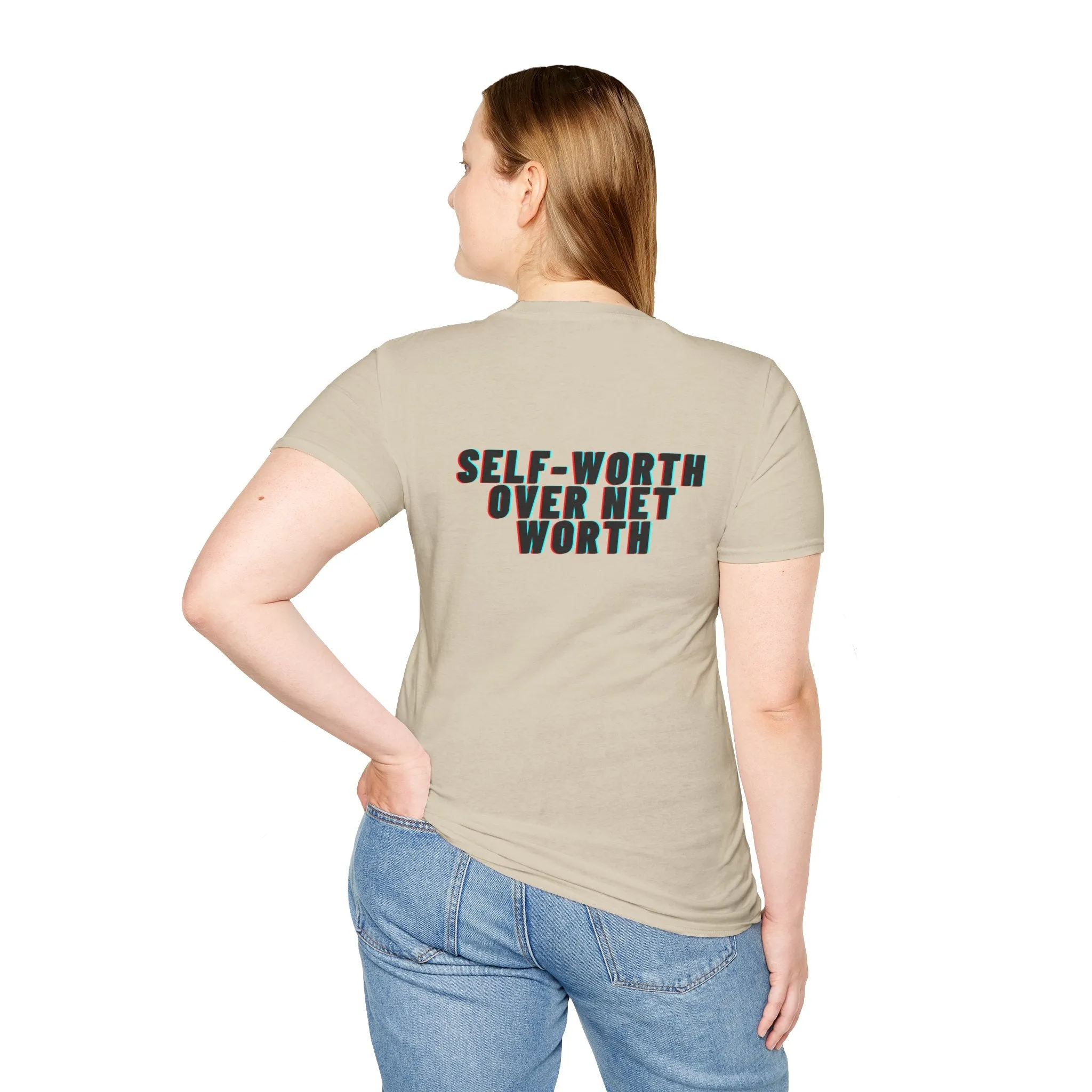 Self-Worth Over Net Worth' Statement T Shirt - Unapologetic Apparel