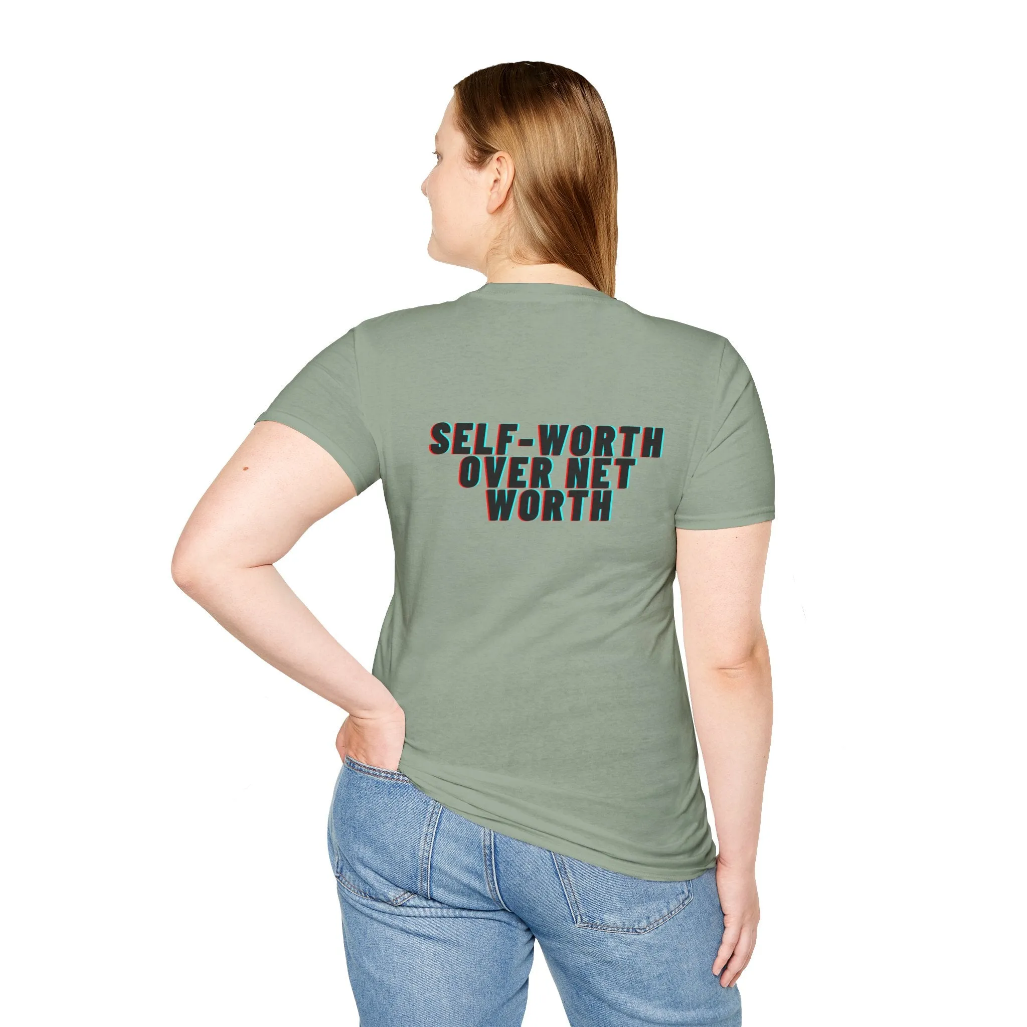 Self-Worth Over Net Worth' Statement T Shirt - Unapologetic Apparel