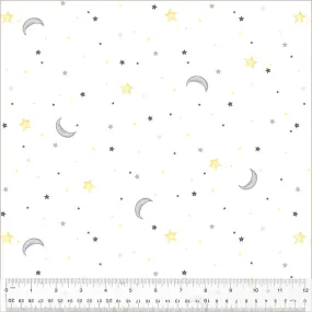 Sweet Dreams Flannel Night Sky White